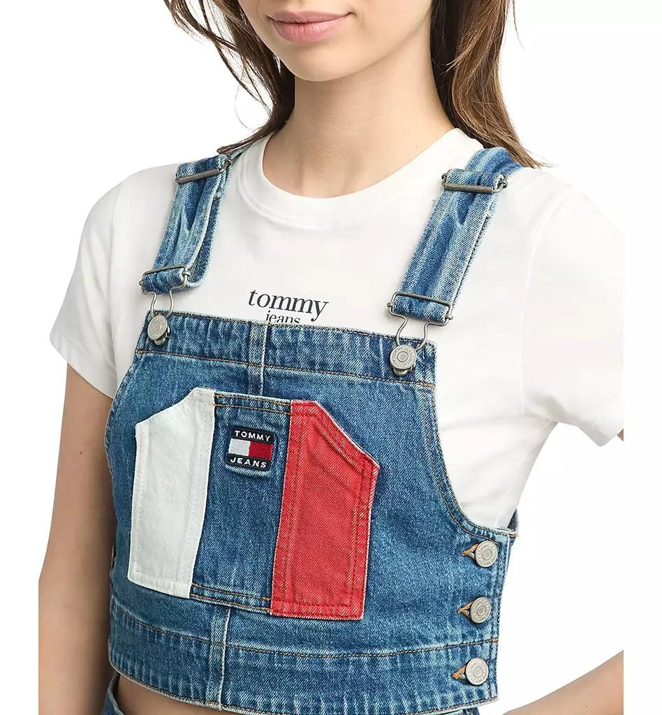 Tommy Jeans Women's Sleeveless Denim Overalls Top 3