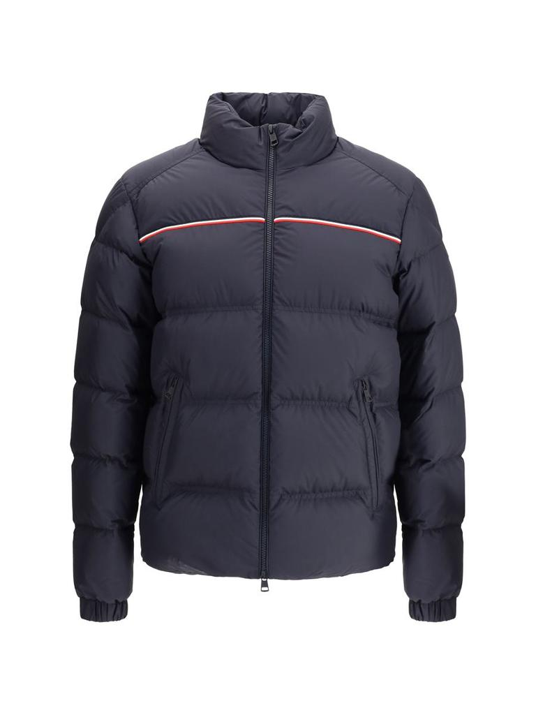 Shop Moncler Logo Patch Zip-Up Hooded Jacket on Sale at