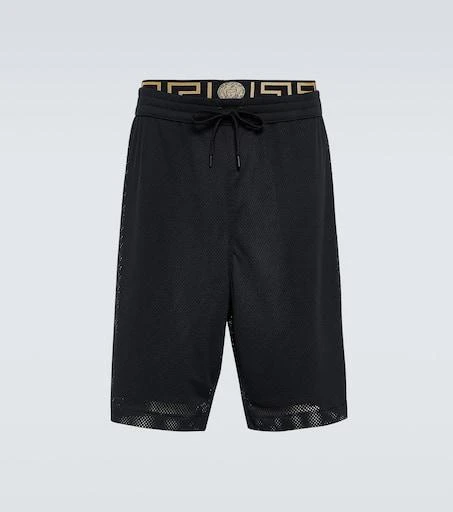 Versace Greca Border mesh shorts 1