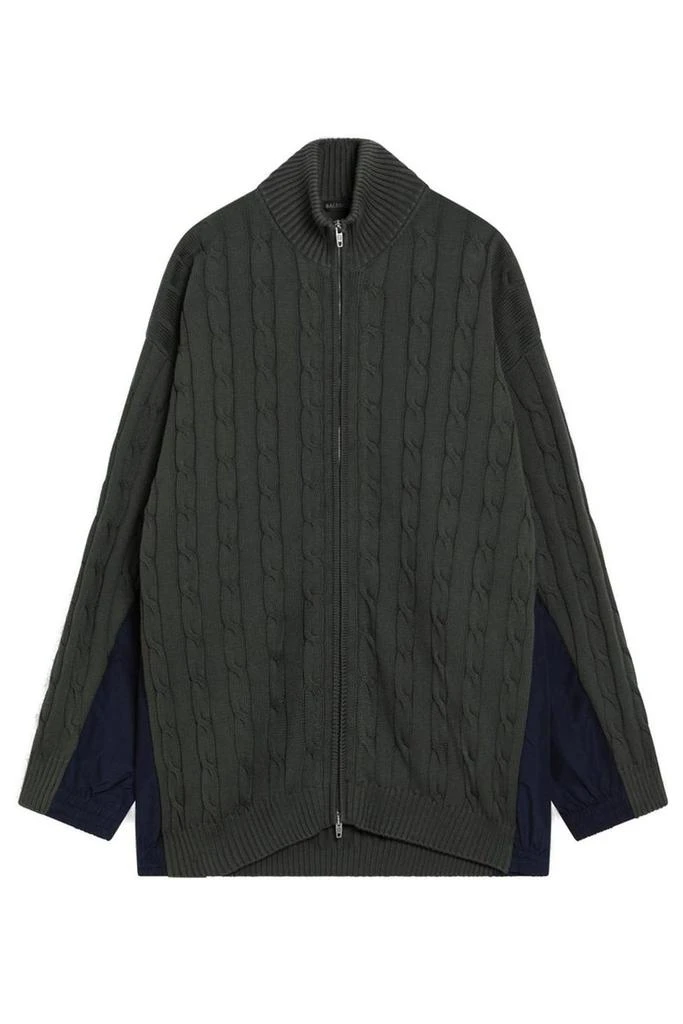 Balenciaga Balenciaga Panelled Zipped Cardigan 1