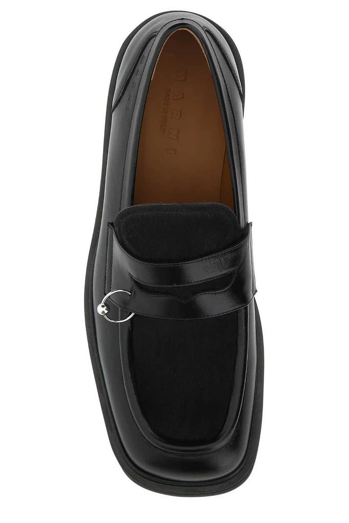 Marni Marni Pierced Hair Slip-On Loafers 3