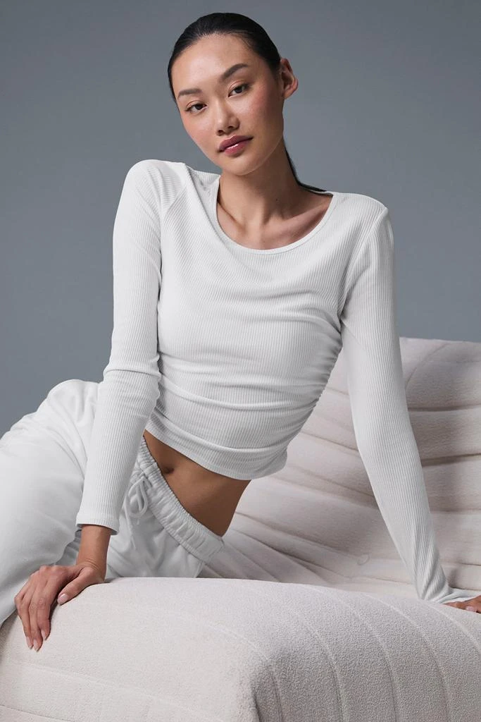 Alo Gather Long Sleeve - White 1