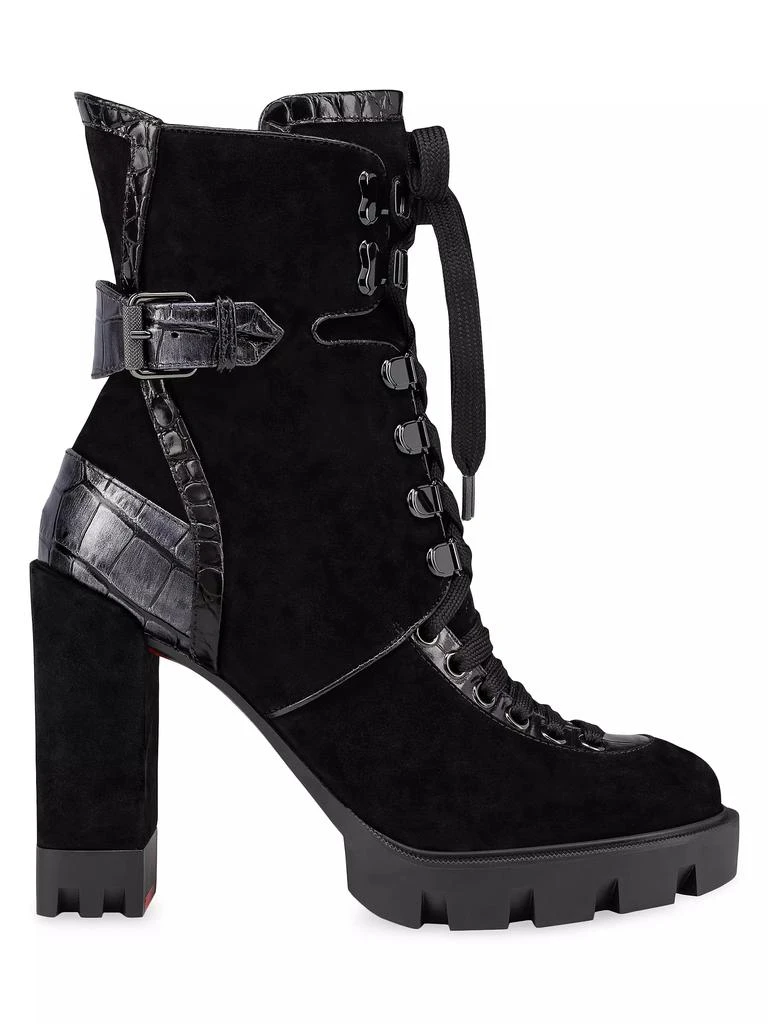 Christian Louboutin Macademia 100MM Lace-Up Booties 1
