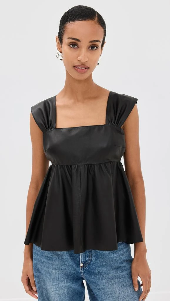 BY MALENE BIRGER Marcie Leather Top 6