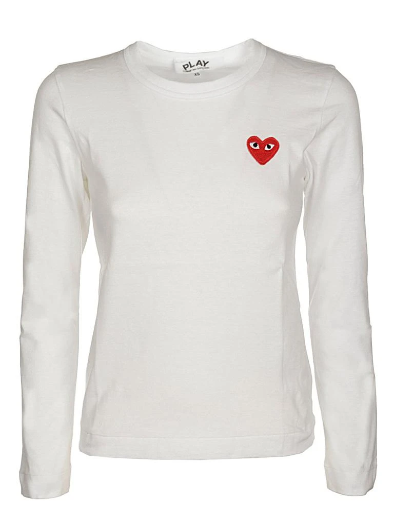 Comme des Garçons Play Comme des Garçons Play Logo Embroidered Long-Sleeved T-Shirt 1