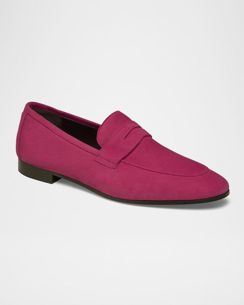 Bougeotte Flaneur Suede Penny Loafers