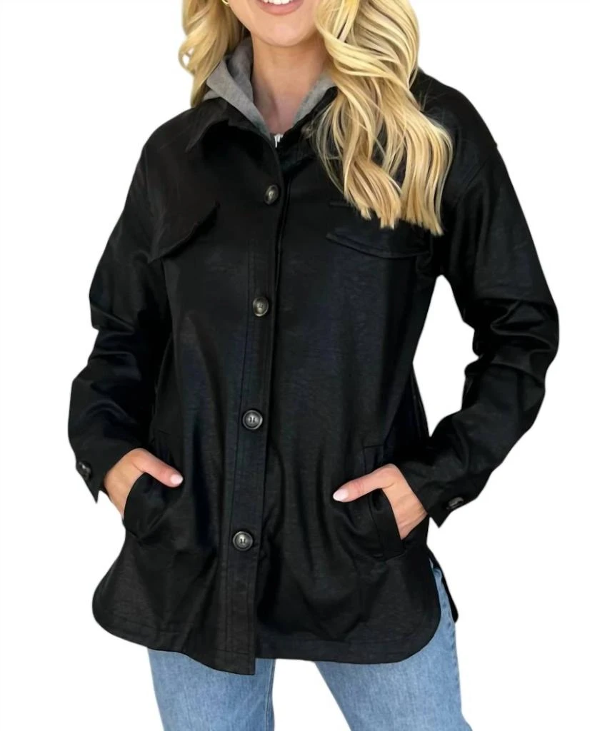 Carole Christian Carole Christian - Faux Leather Jacket