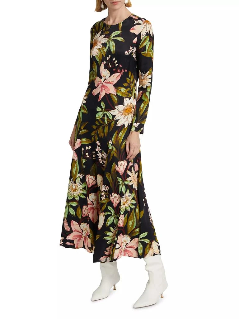 Farm Rio Surreal Flowers Long-Sleeve Midi-Dress 4