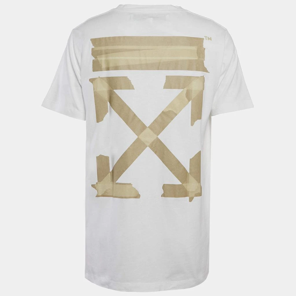 Off-White Off-White Logo Print Cotton Crew Neck T-Shirt L 2