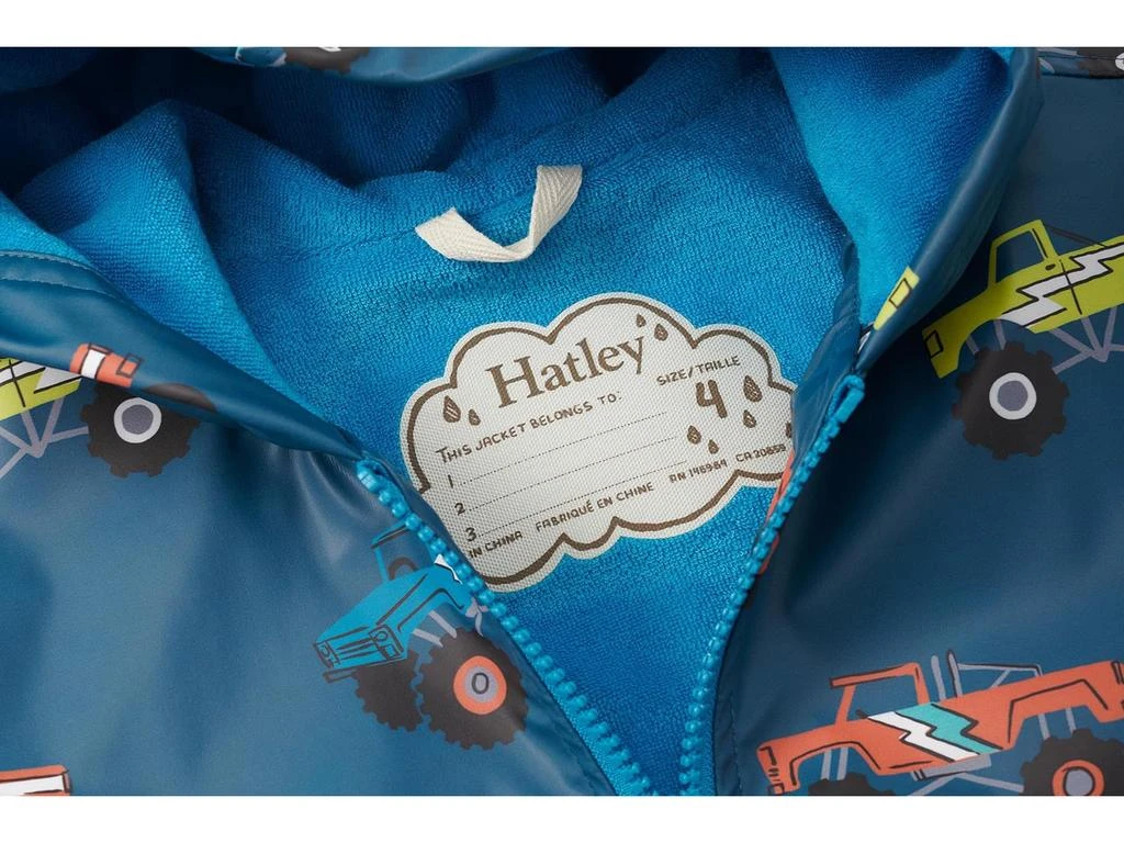 Hatley Monster Trucks Zip-Up Rain Jacket (Toddler/Little Kid/Big Kid) 3