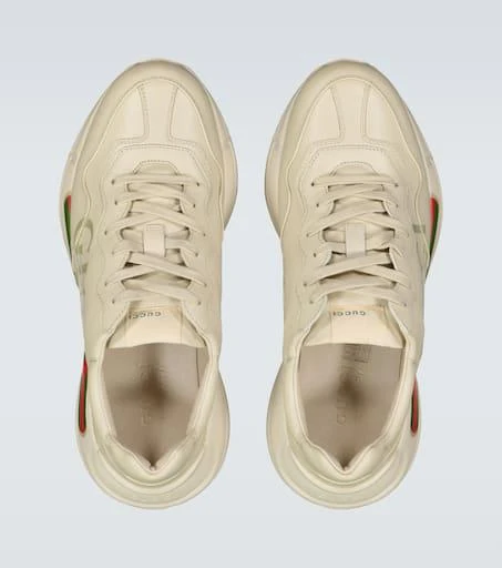 Gucci Rhyton leather sneakers 3