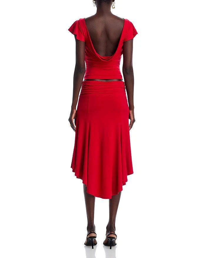 Danielle Guizio Soffiano Skirt 8