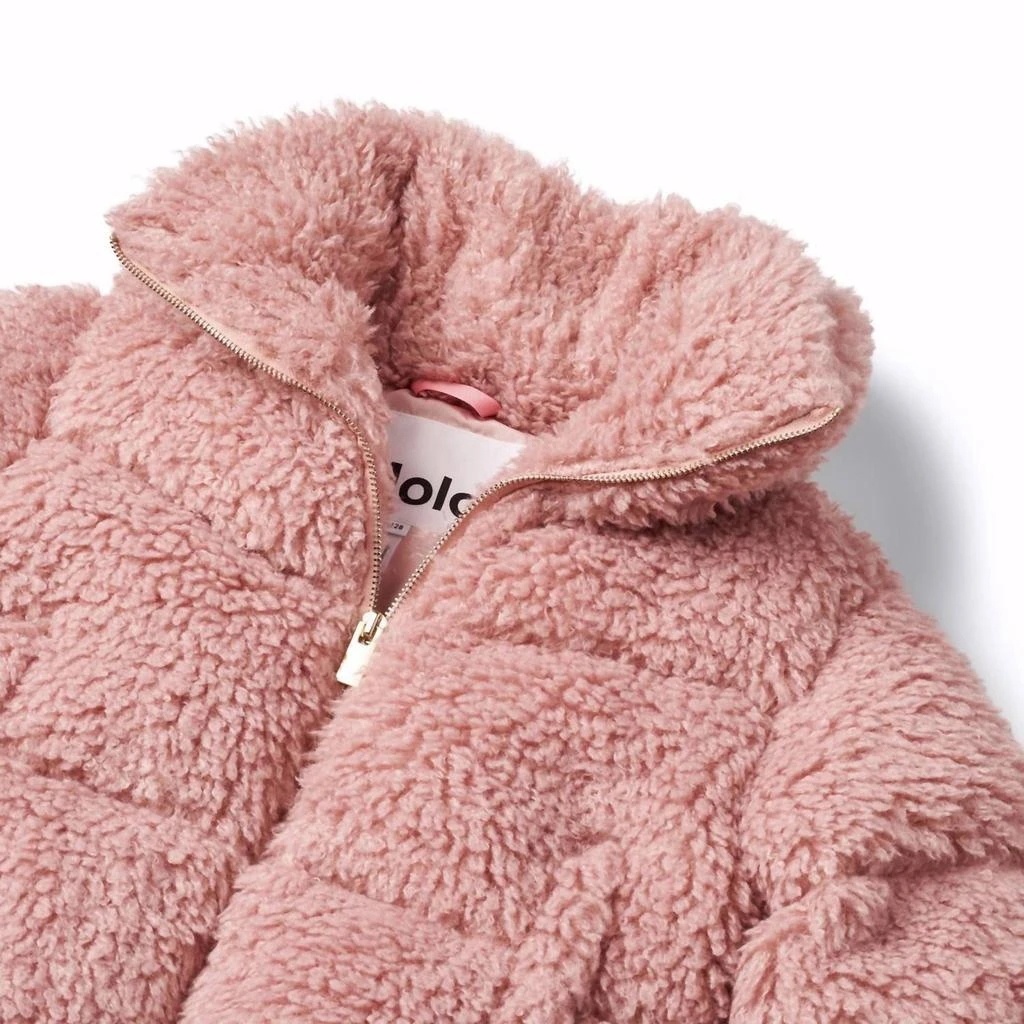 MOLO Girl
s Havi Faux Fur Jacket In Petal Pink 2