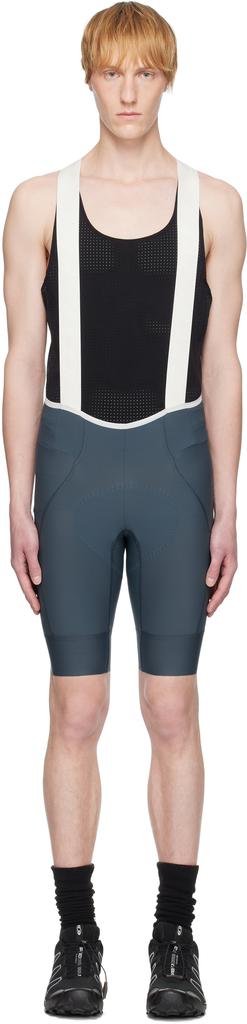 MAAP Blue & Off-White Team Bib Evo Cargo Shorts