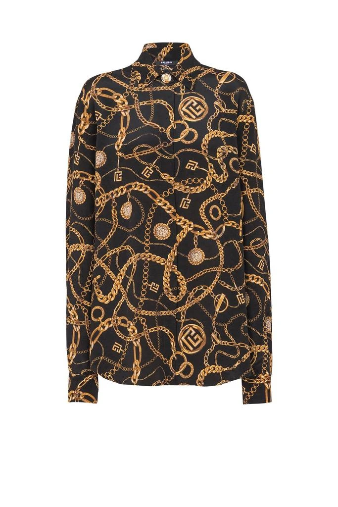 Balmain Balmain Chains Pattern Printed Shirt 1