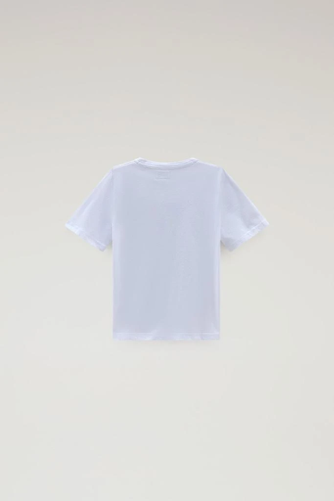 Woolrich Boys' Pure Cotton T-Shirt with Graphic Print - Boys - Blue 2