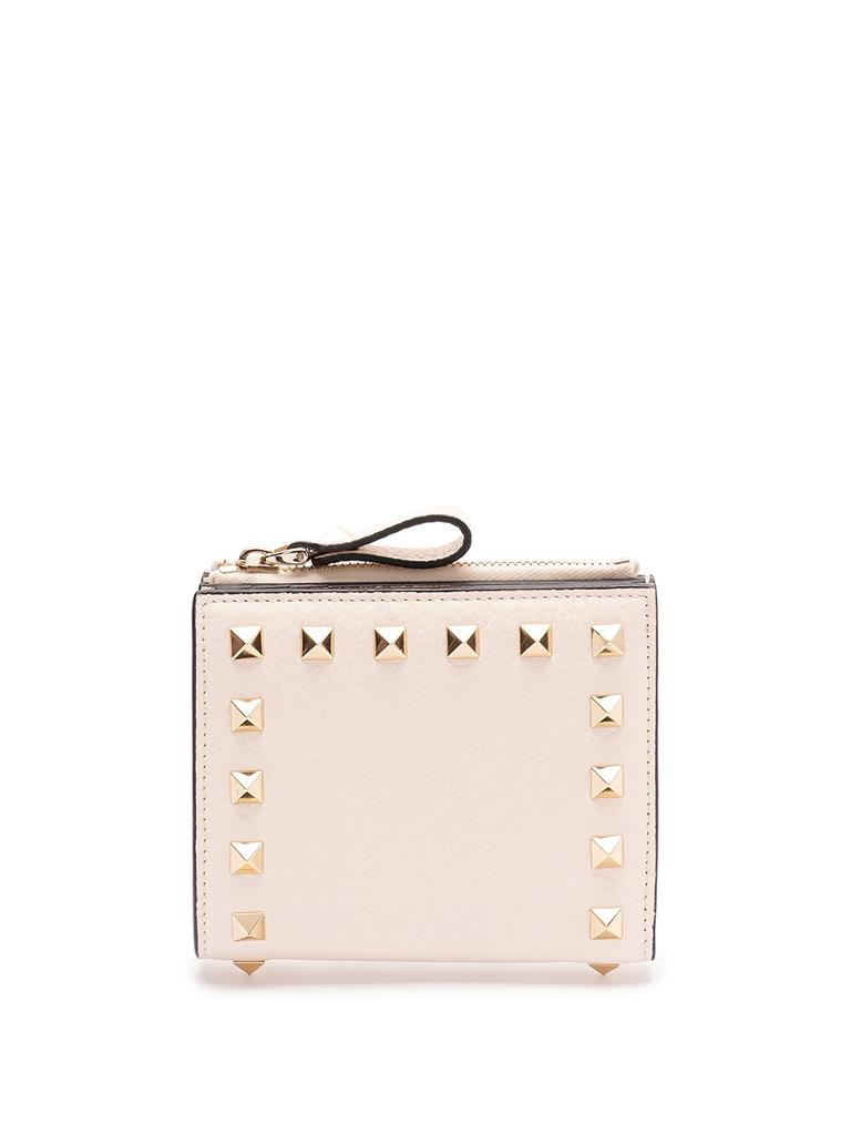 Valentino Valentino Garavani `Rockstud` Flap French Wallet