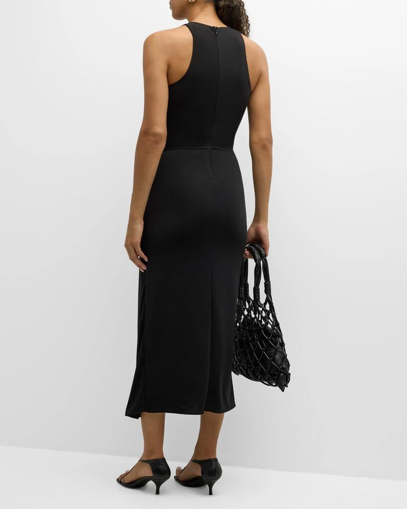 Cinq a Sept Andie Sleeveless Wrap-Skirt Midi Dress 4