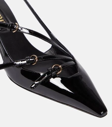 Miu Miu Patent leather slingback pumps 6