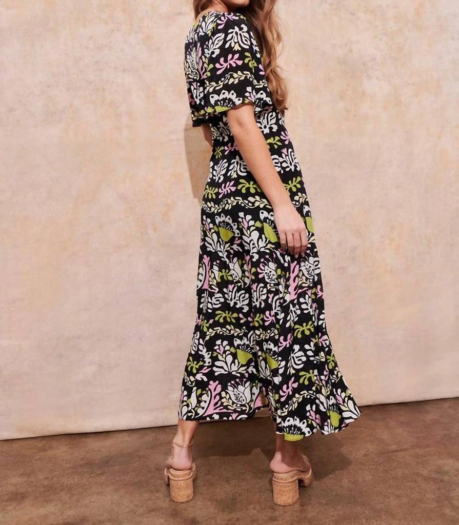 SAYLOR Pia Dress In Black Floral 3