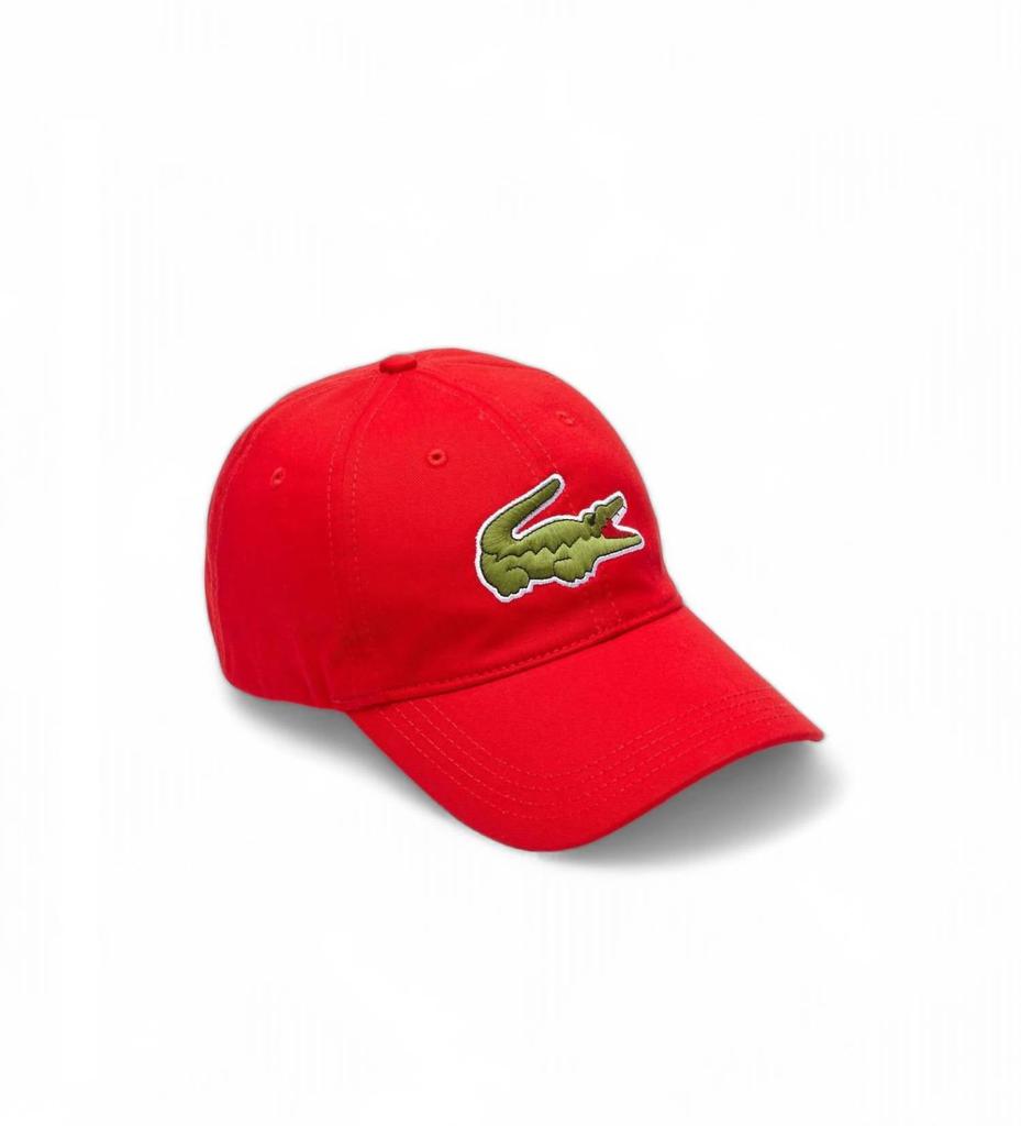 Lacoste Men's Oversized-Croc Cap In Red