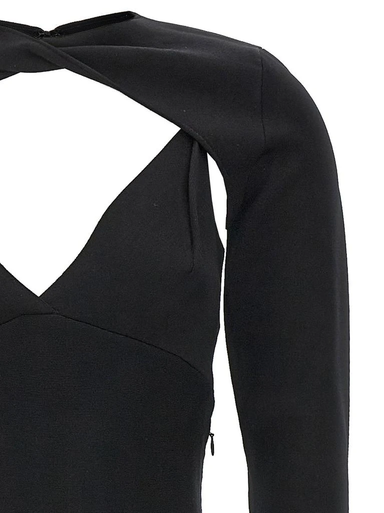 ROLAND MOURET Roland Mouret Stretch Knit Midi Gown 8