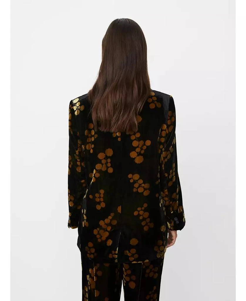 Masai Copenhagen Women's MaJaxi Velour Floral Print Blazer 4
