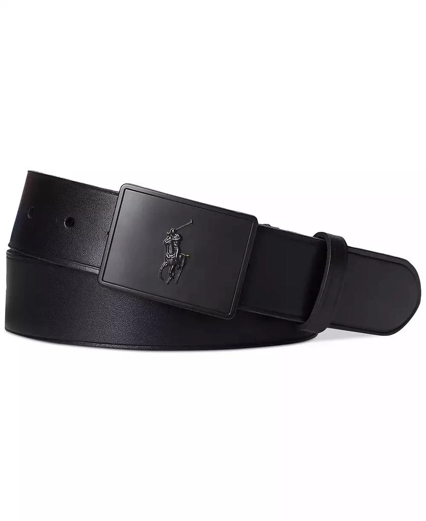 Polo Ralph Lauren Men's Plaque-Buckle Leather Belt 1