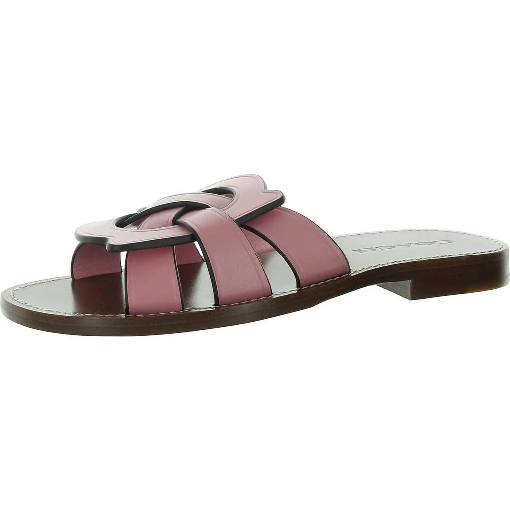Coach Issa Womens Leather Slip On Flip-Flops 7