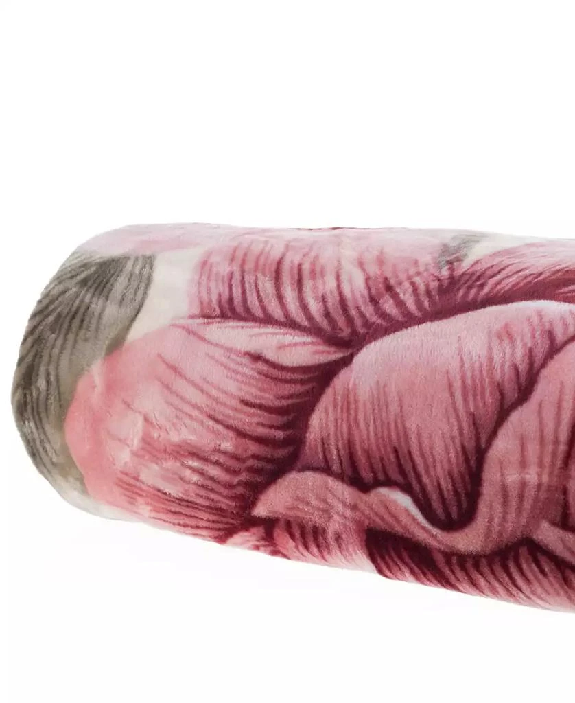 Baldwin Rose Heavy Thick Plush Mink Oversized Throw, 74" x 91" 5