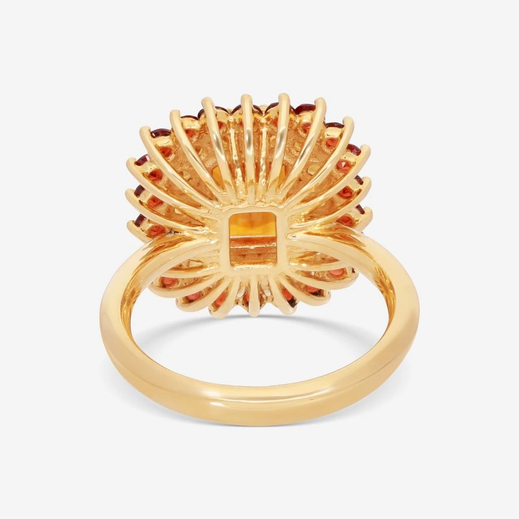 Giloro Giloro 18K Yellow Gold Citrine, Sapphire and Garnet Statement Ring Sz. 7 P4941-108C 3