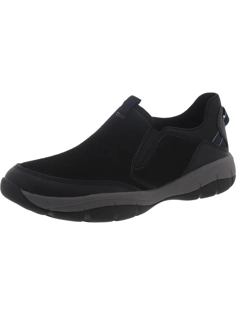 Cloudsteppers by Clarks Ervin Low Mens Faux Suede Laceless Casual And Fashion Sneakers 6
