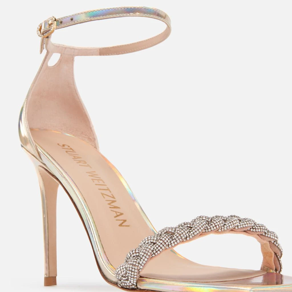 Stuart Weitzman Nudistcurve 100 Leather Heeled Sandals 4