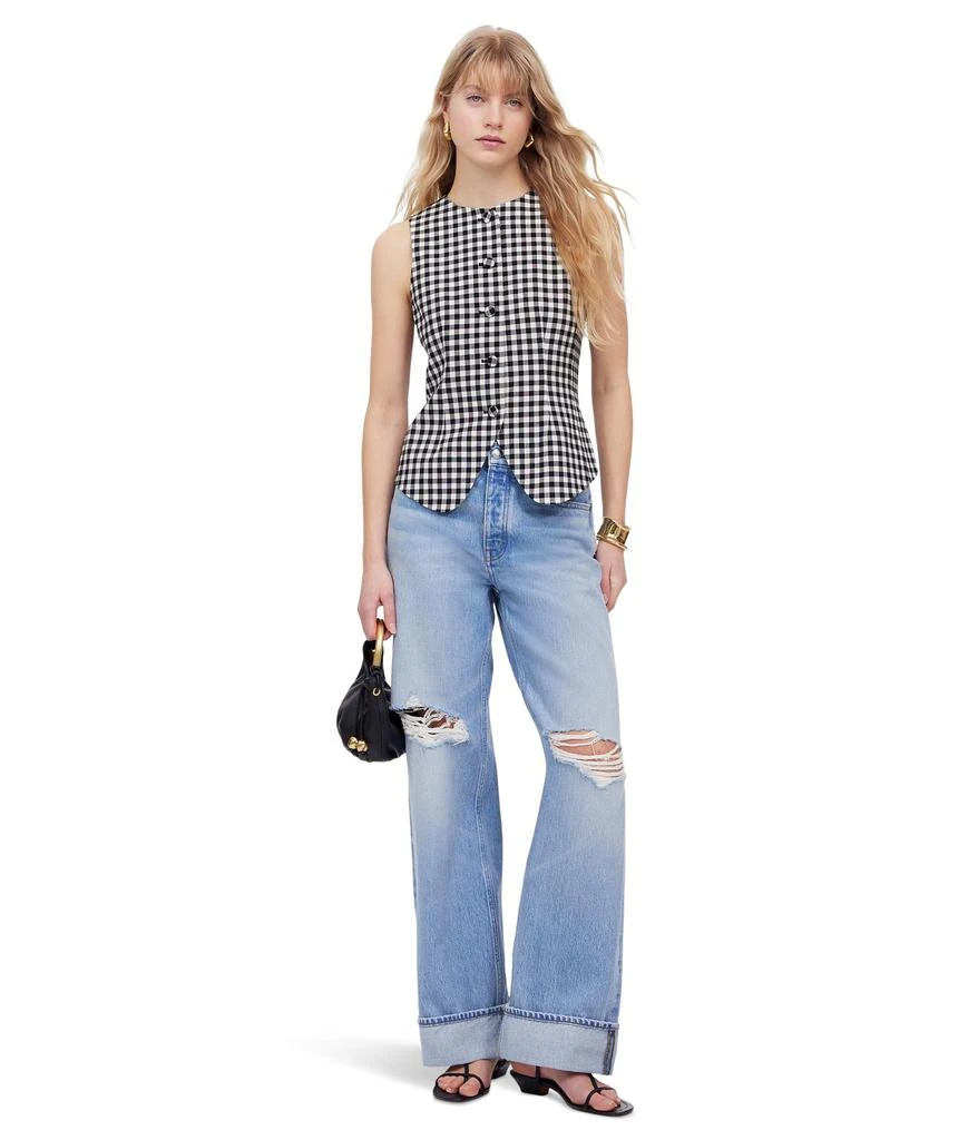 Madewell Bayley Vest - Gingham Suiting 5