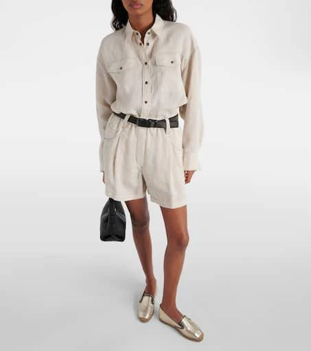 Brunello Cucinelli Oversized linen shirt 2