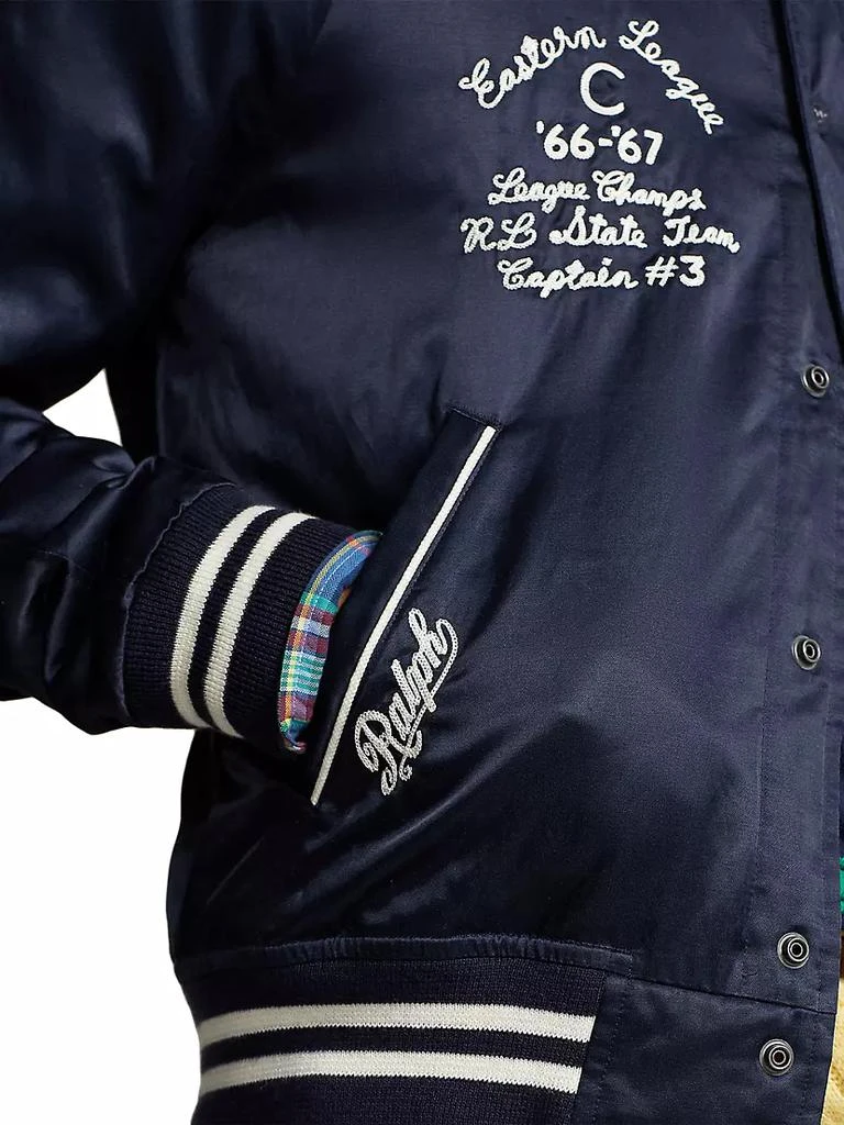 Polo Ralph Lauren Patchwork Cotton-Blend Bomber Jacket 6