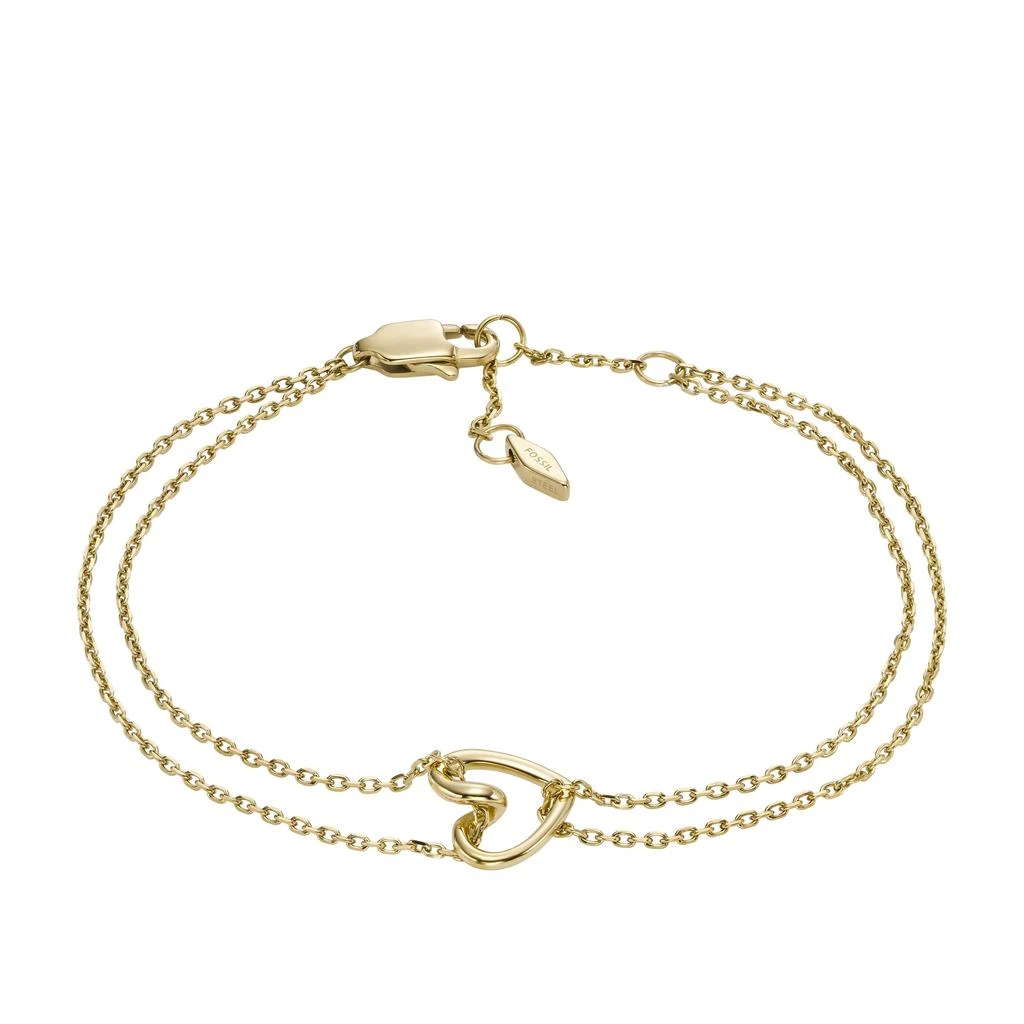 Fossil Women's Gold-Tone Stainless Steel Chain Bracelet 1