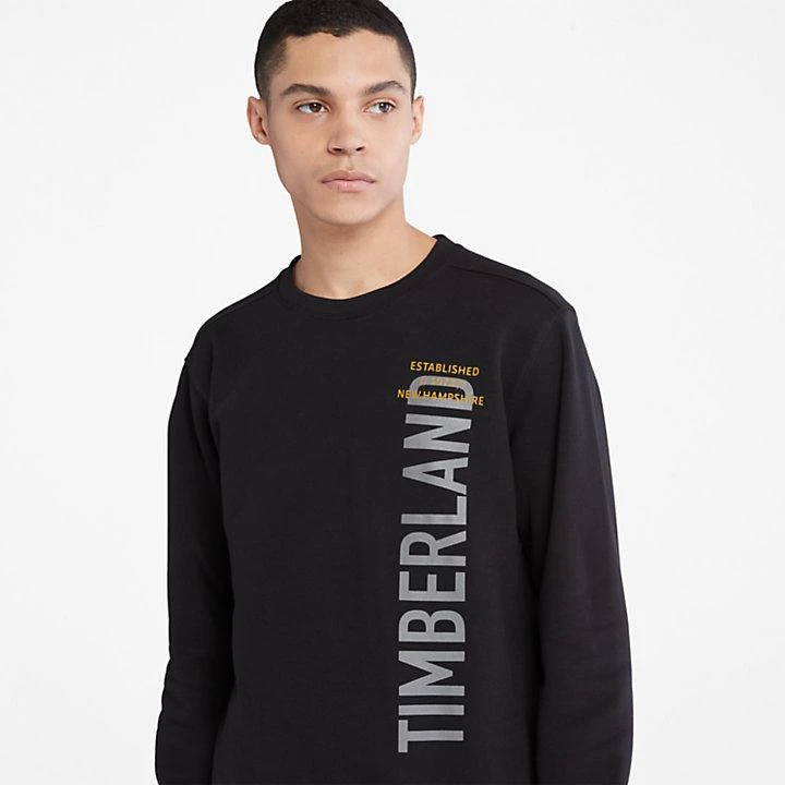 Timberland Side-Logo Sweatshirt for Men in Black 5