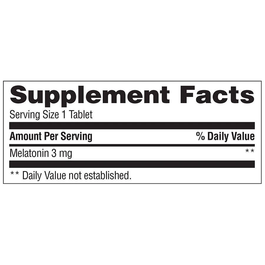 Walgreens Melatonin 3mg Tablets 4