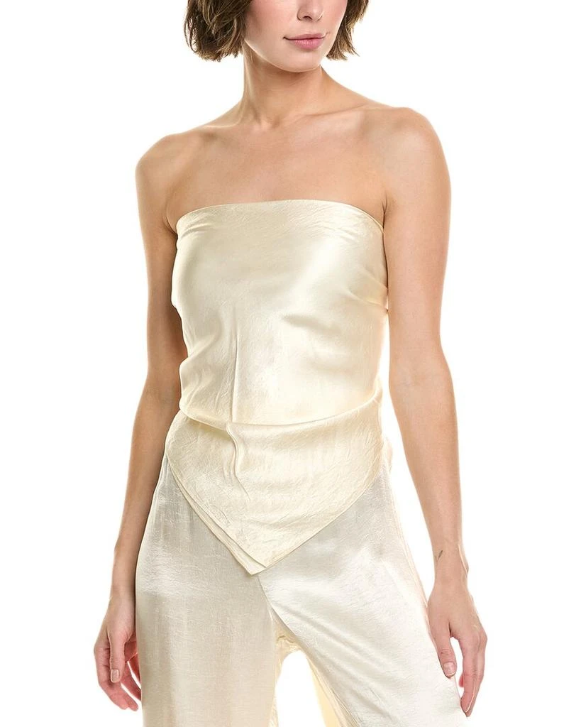 Enza Costa Textured Satin Scarf Top 1