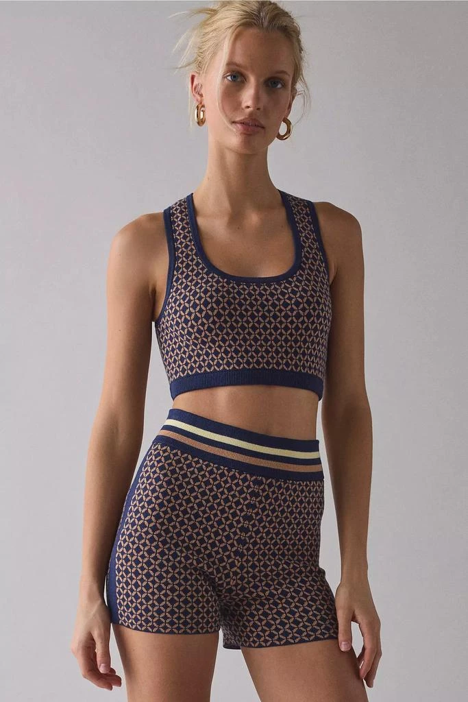 The Upside THE UPSIDE Crossroad Alma Scoop Neck Crop Tank Top 1