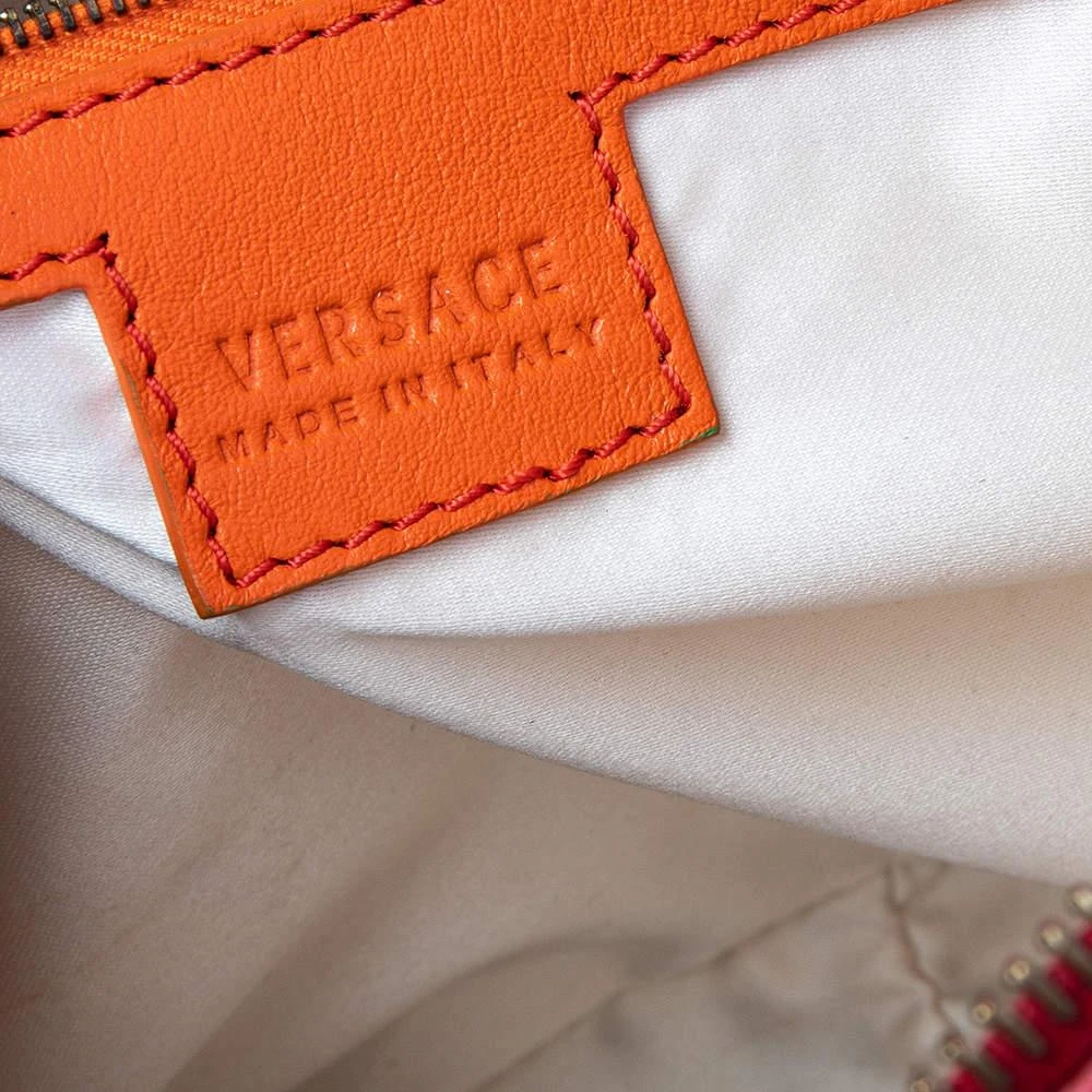 Versace Versace Red Leather Studded Tote 8