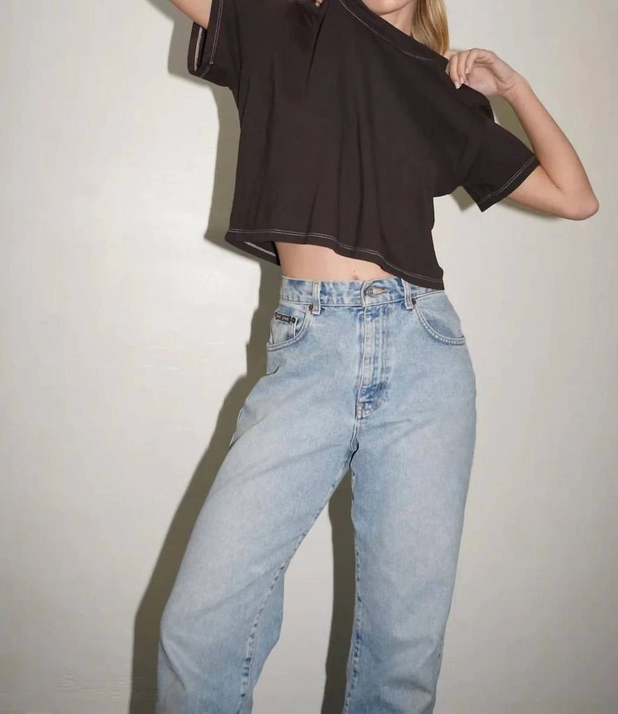 LNA Ava Tee In Piratte Black 3