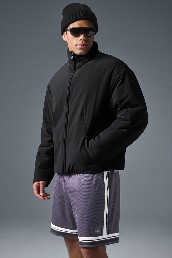 Alo Stretch Woven Notable Jacket - Black - Jackets - Free
