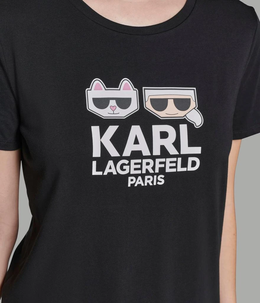 Karl Lagerfeld Paris KARL AND CHOUPETTE EMOJI TEE 5