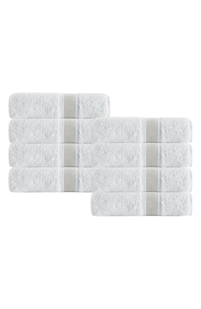 Enchante Home ENCHANTE HOME Unique Turkish Cotton Beige Hand Towel - Set of 8
