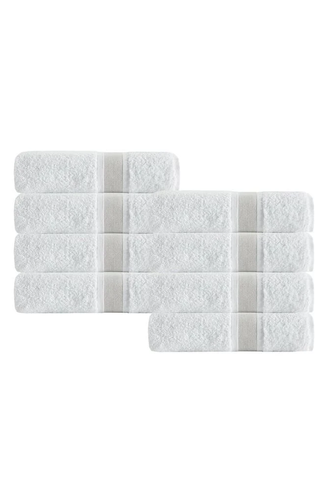 Enchante Home ENCHANTE HOME Unique Turkish Cotton Beige Hand Towel - Set of 8 2