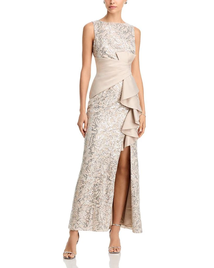 long sleeve modest dress Nuichan women's modest maxi dress, long sleeve dress in chiffon fabric