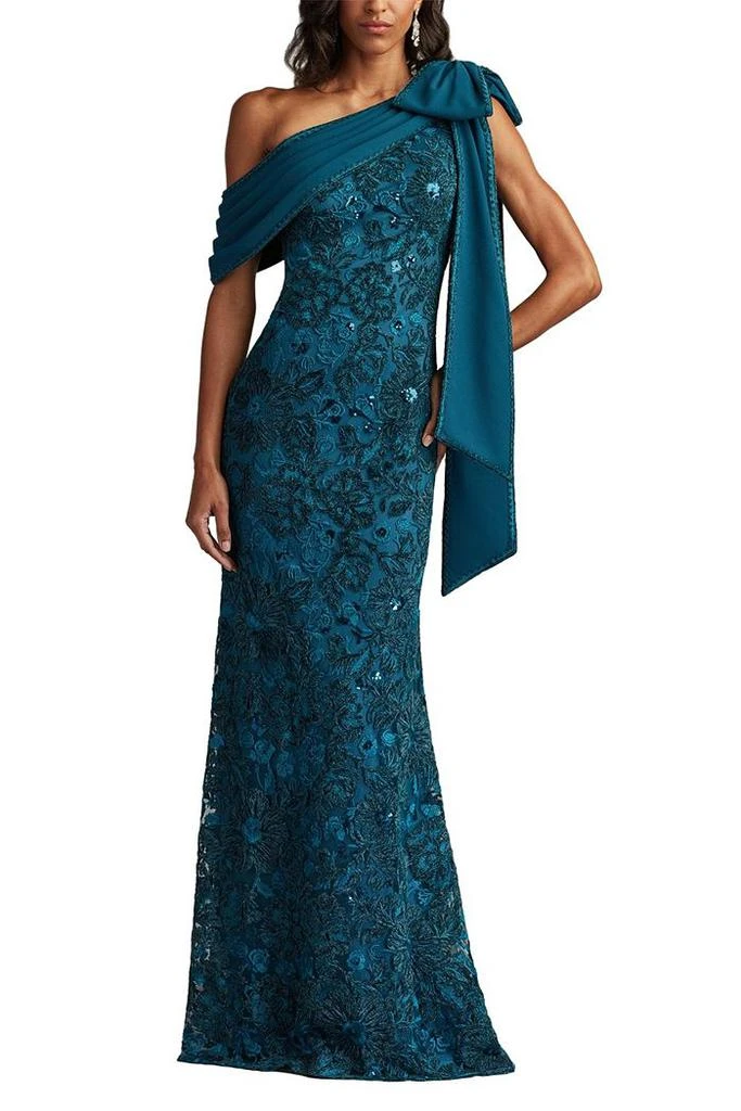 tadashi shoji miranda sequin embroidered dress Miranda Sequin Embroidered Dress-BLUST