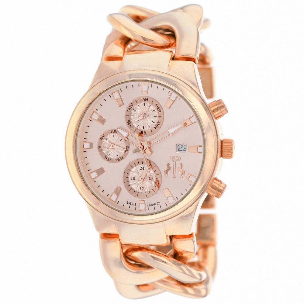 JIVAGO Women's Rose Gold dial Watch